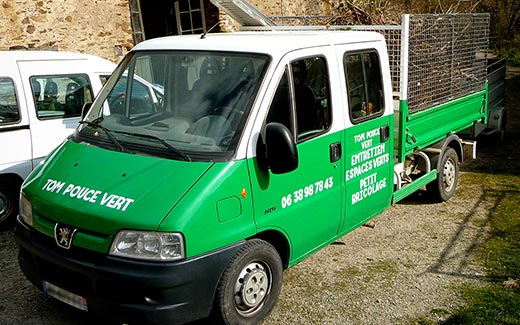 Mon camion benne chargé